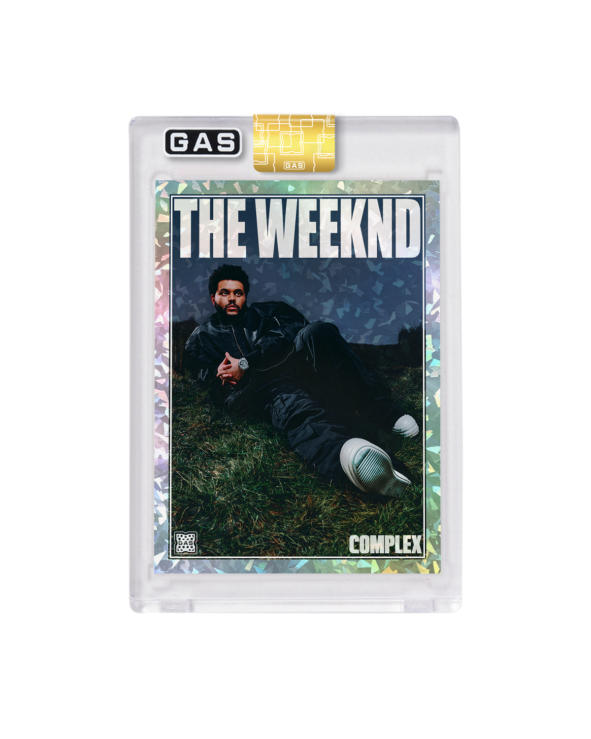 Limited Edition The Weeknd Complex Cover x GAS Cracked Ice Foil Card
