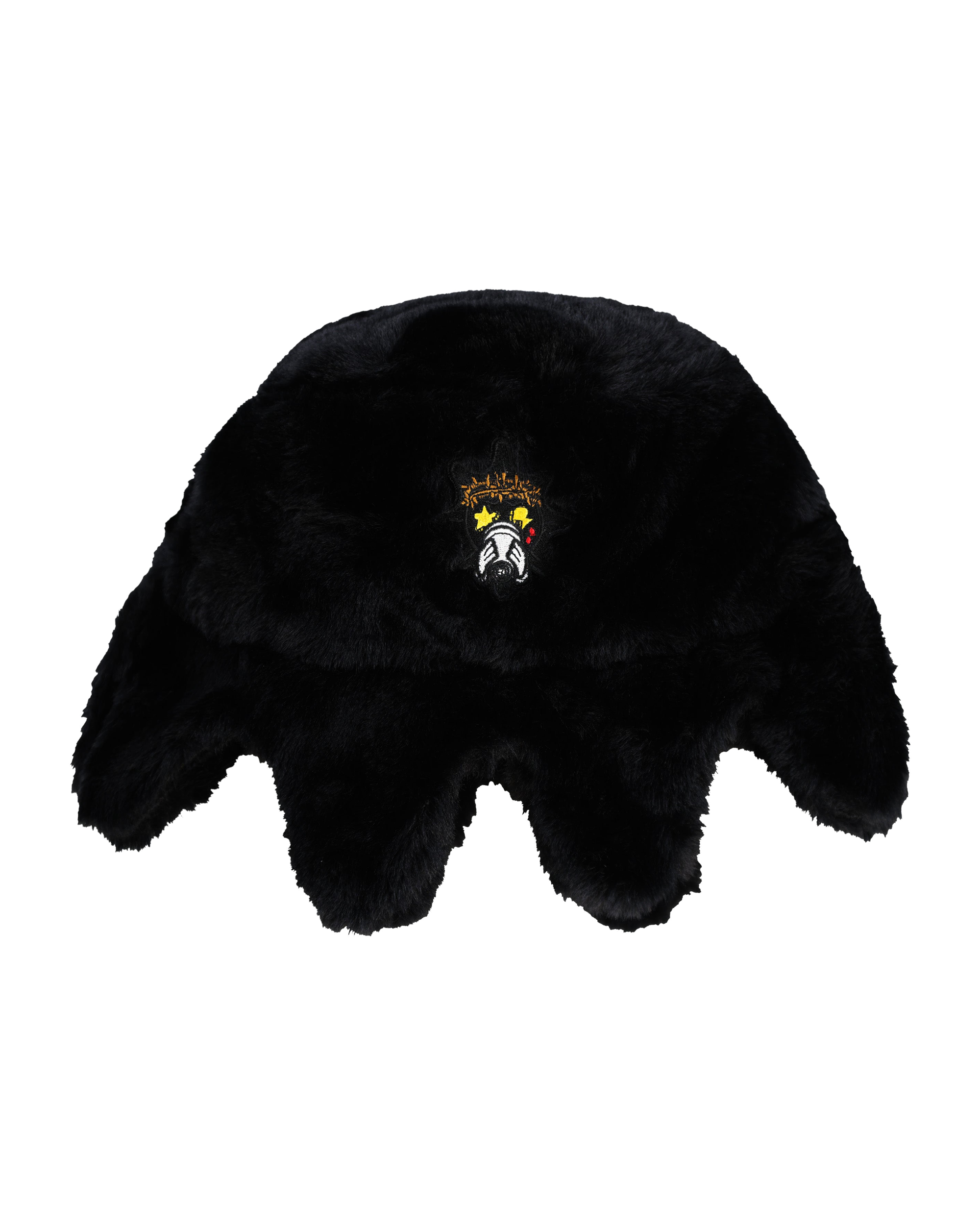 Furry Glo Sun Bucket Hat (Black)
